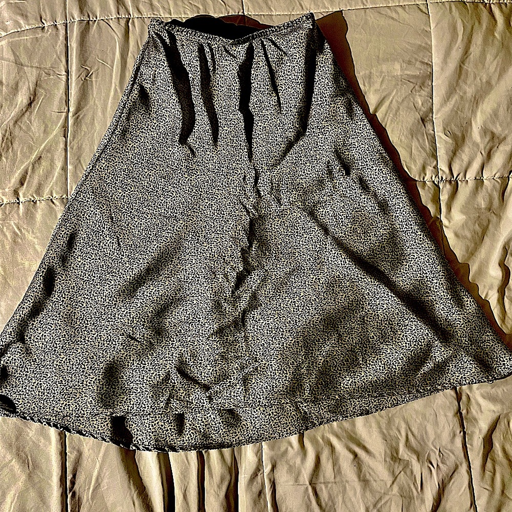 Silk Midi Skirt